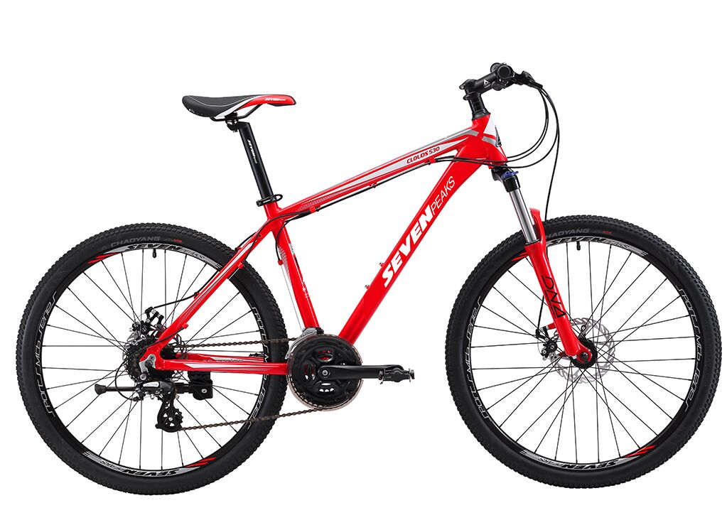 Red and white mountain bike online